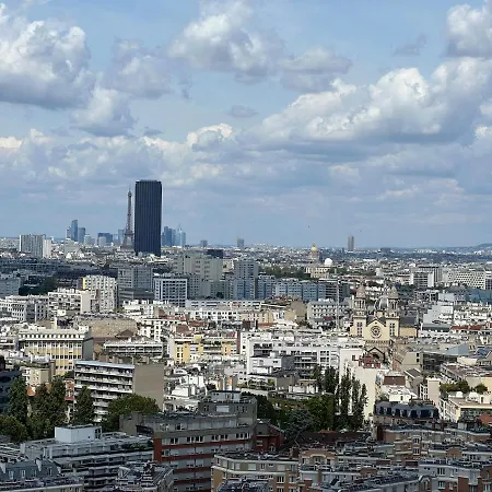 Above Eiffel Tower View Balcony * Paris
